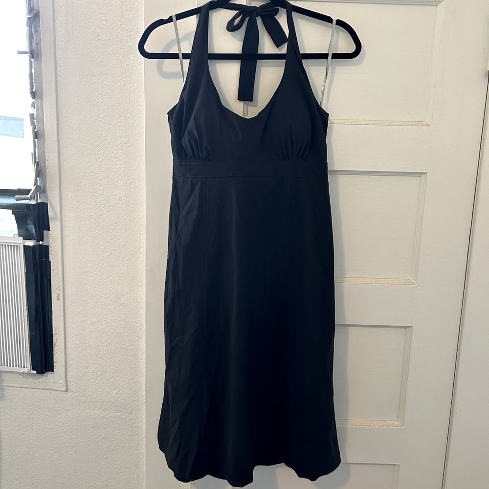 Black Athleta Halter Dress